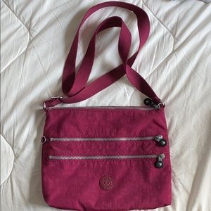 Kipling Maroon crossbody bag